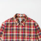 KEATON CHASE USA L/S CLASSIC FIT PULLOVER BD SHIRT MADRAS CHECK INDIA - #3 RED_BROWN_WHITE_NAVY_GREEN