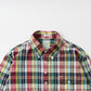 KEATON CHASE USA L/S CLASSIC FIT PULLOVER BD SHIRT MADRAS CHECK INDIA - #5 NAVY_RED_YELLOW_WHITE_GREEN
