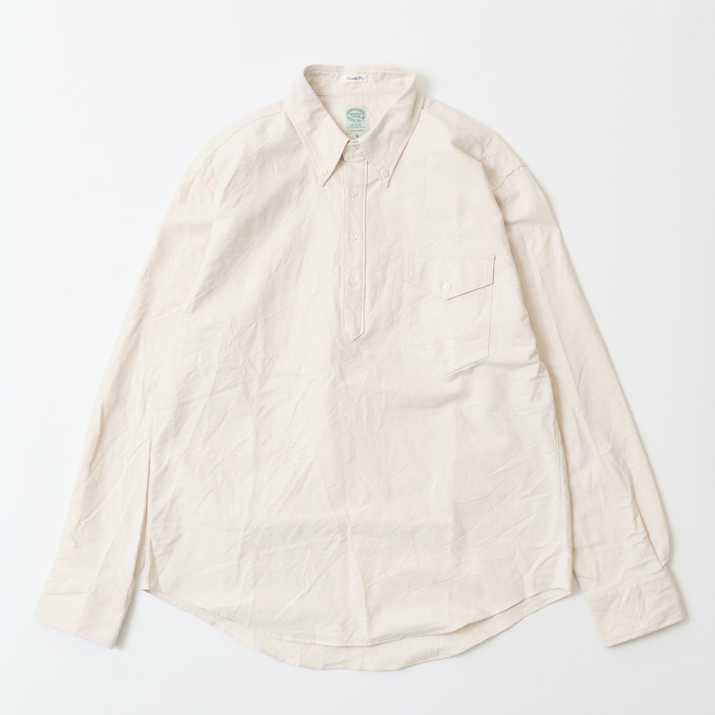 KEATON CHASE USA L/S CLASSIC FIT PULLOVER BD SHIRT AMERICAN OXFORD - 3 COLORS