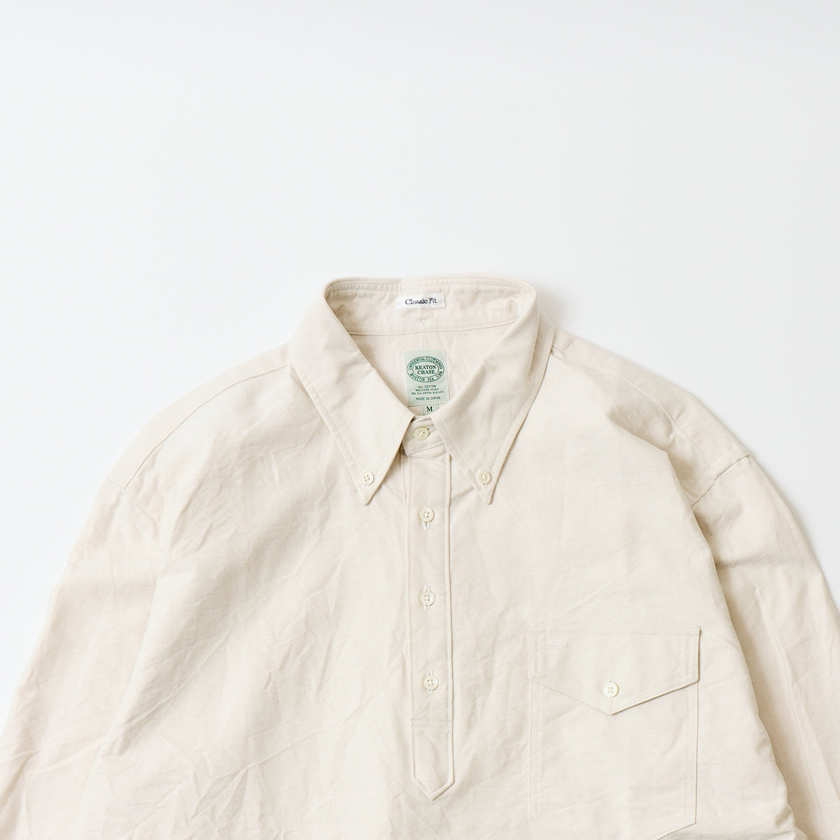 KEATON CHASE USA L/S CLASSIC FIT PULLOVER BD SHIRT AMERICAN OXFORD - 3 COLORS