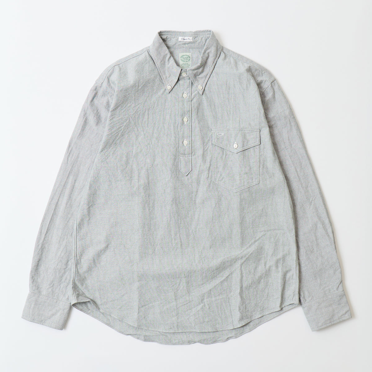 KEATON CHASE USA L/S CLASSIC FIT PULLOVER BD SHIRT AMERICAN OXFORD - 3 COLORS