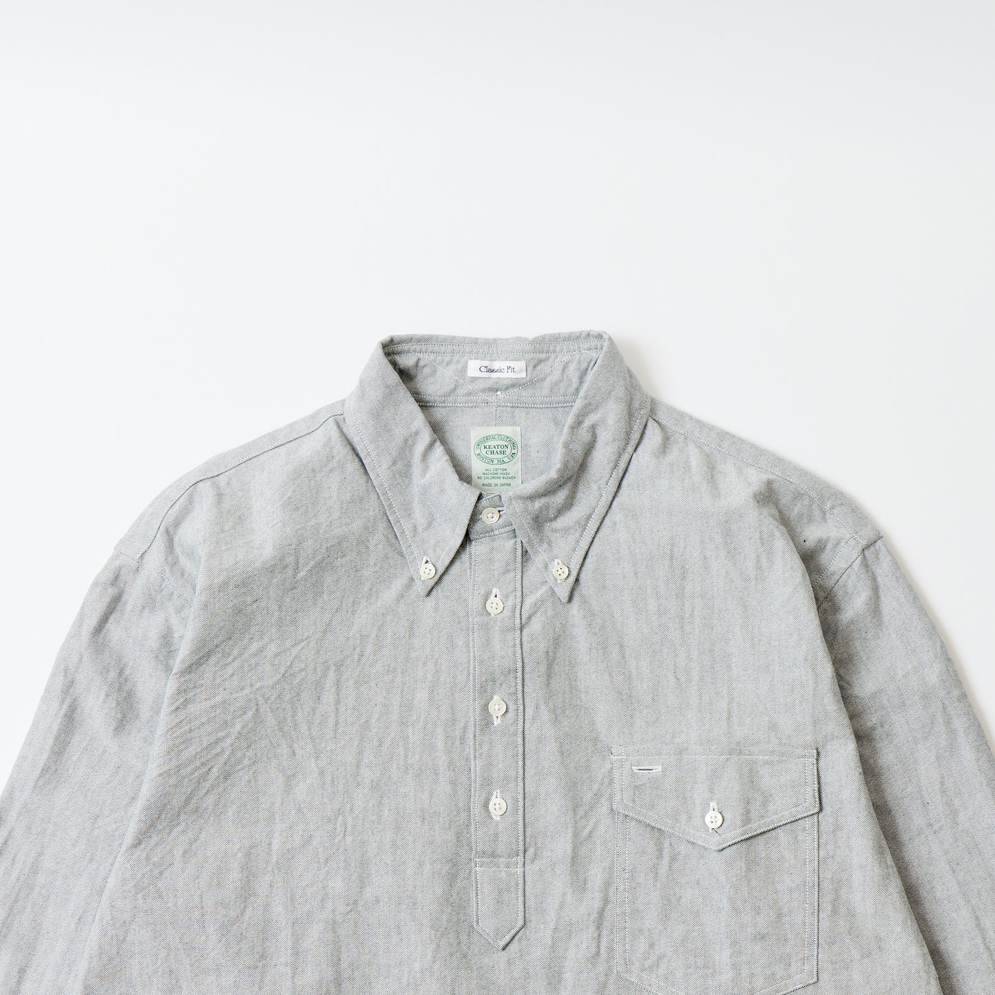 KEATON CHASE USA L/S CLASSIC FIT PULLOVER BD SHIRT AMERICAN OXFORD - 3 COLORS