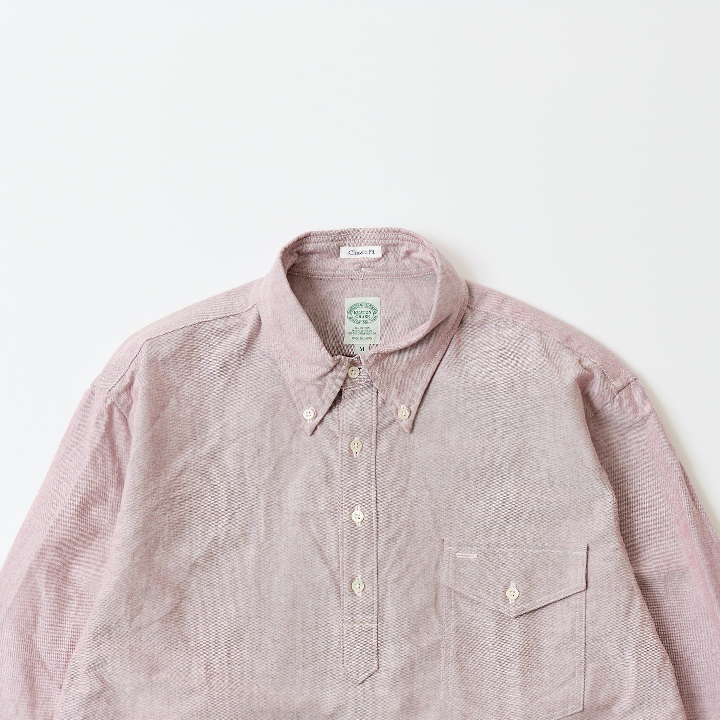 KEATON CHASE USA L/S CLASSIC FIT PULLOVER BD SHIRT AMERICAN OXFORD - 3 COLORS