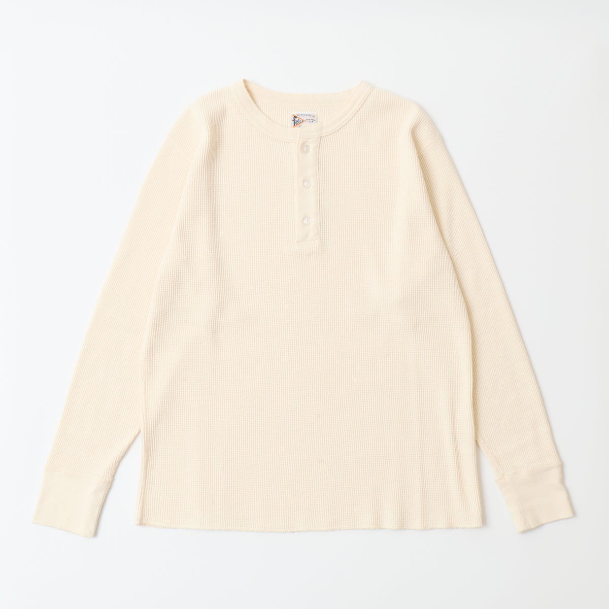 L/S THERMAL HENLEY NECK MIDDLE WEIGHT - 4 COLORS