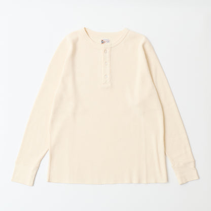 L/S THERMAL HENLEY NECK MIDDLE WEIGHT - 4 COLORS
