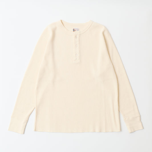 L/S THERMAL HENLEY NECK MIDDLE WEIGHT - 4 COLORS