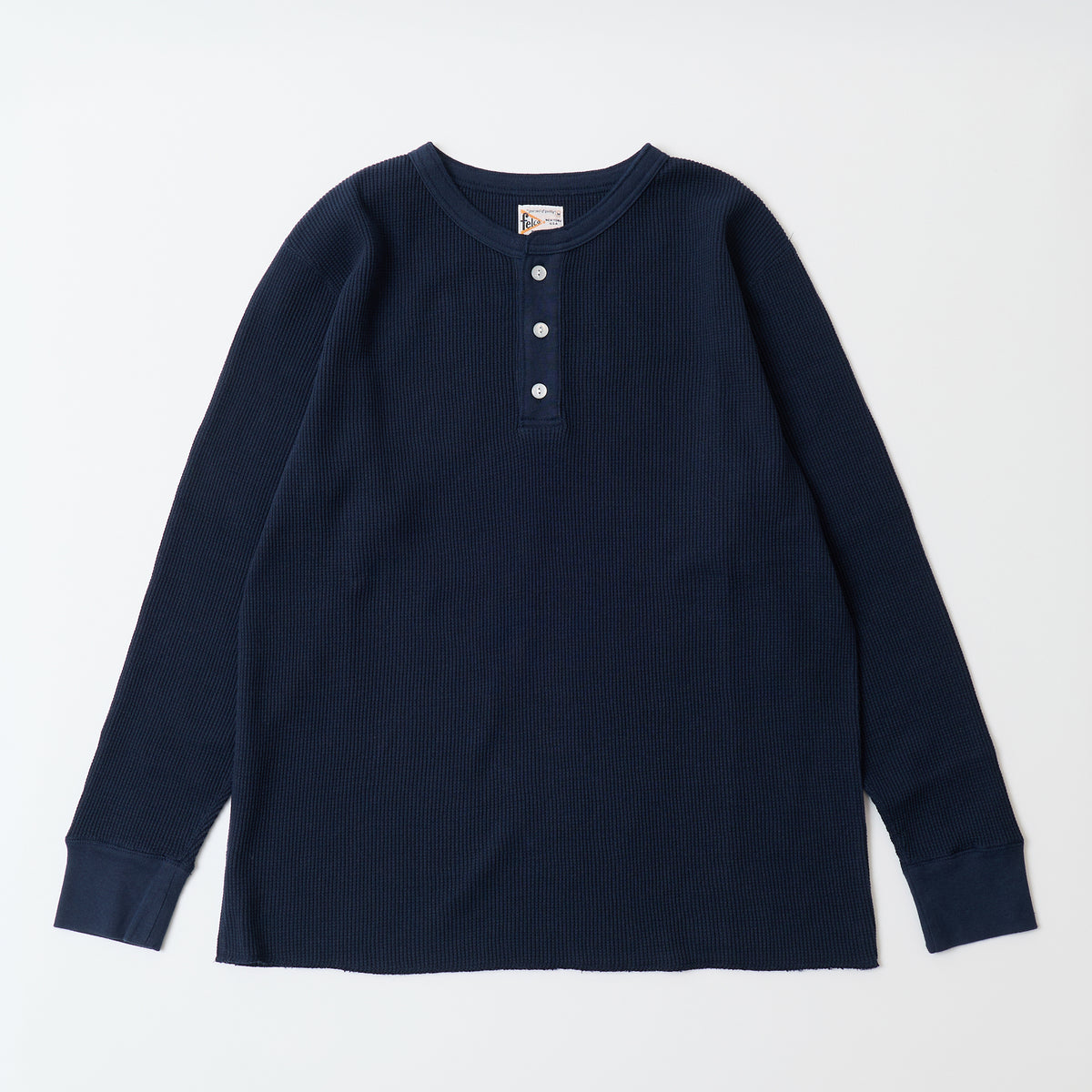 L/S THERMAL HENLEY NECK MIDDLE WEIGHT - 4 COLORS