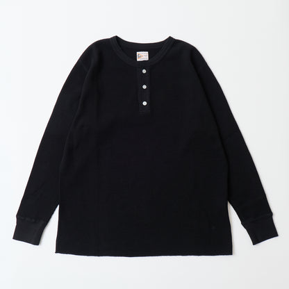 L/S THERMAL HENLEY NECK MIDDLE WEIGHT - 4 COLORS