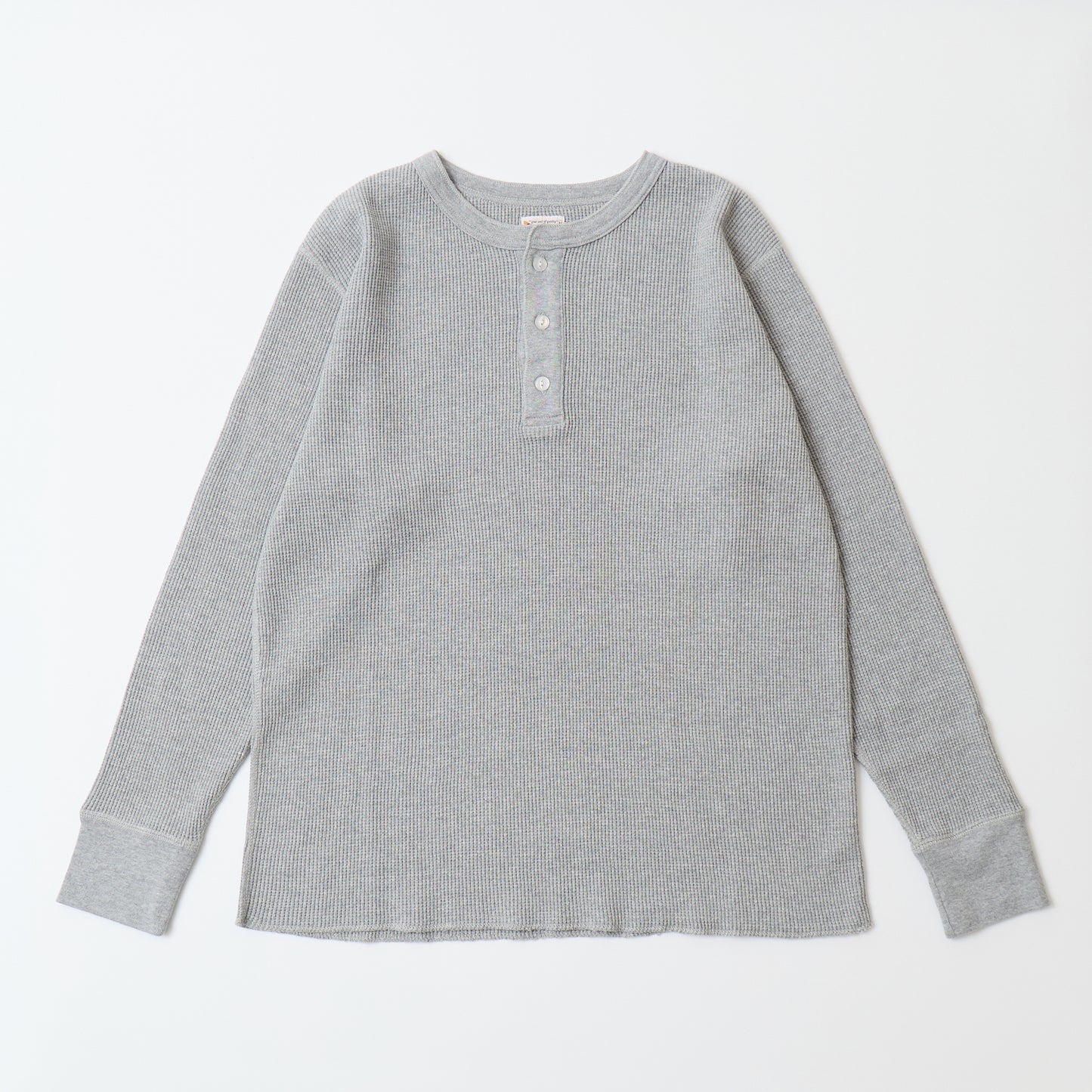 L/S THERMAL HENLEY NECK MIDDLE WEIGHT - 4 COLORS