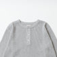 L/S THERMAL HENLEY NECK MIDDLE WEIGHT - 4 COLORS