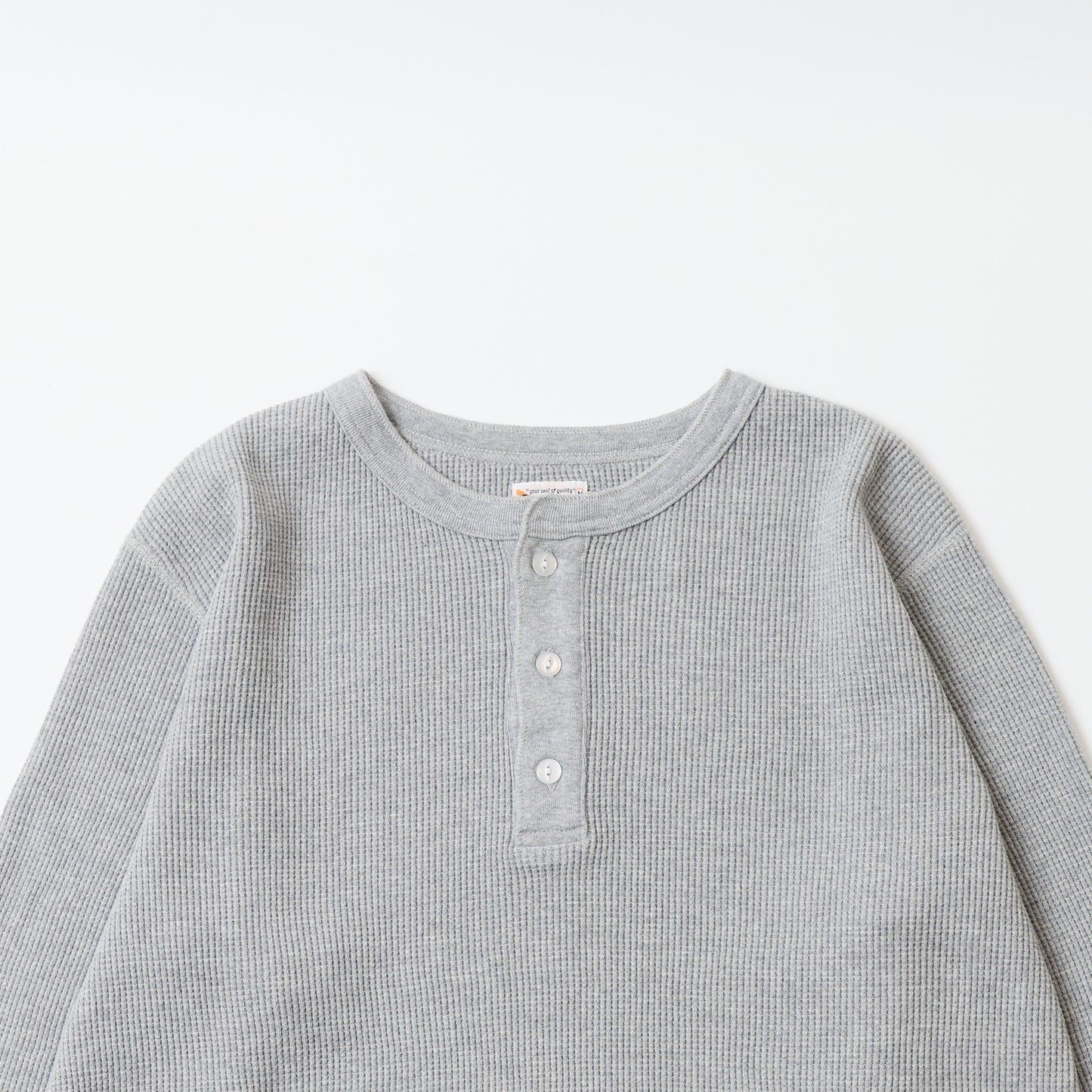 L/S THERMAL HENLEY NECK MIDDLE WEIGHT - 4 COLORS