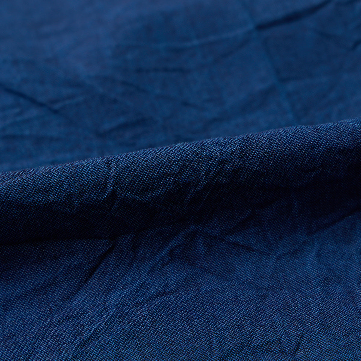 KEATON CHASE USA L/S CLASSIC FIT PULLOVER BD SHIRT 5oz INDIGO CHAMBRAY - INDIGO W/BEIGE STITCH