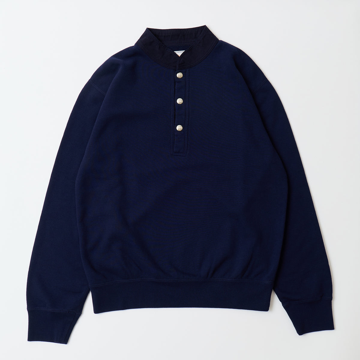 FELCO 10oz FRENCH TERRY CLASSIC FIT BAND COLLAR HENLEY SNAP - 6 COLORS