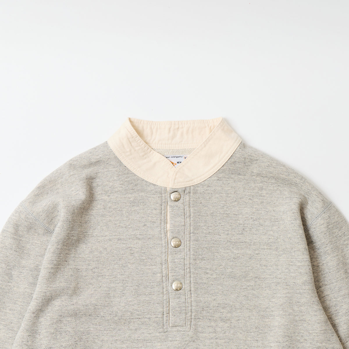 FELCO 10oz FRENCH TERRY CLASSIC FIT BAND COLLAR HENLEY SNAP - 6 COLORS