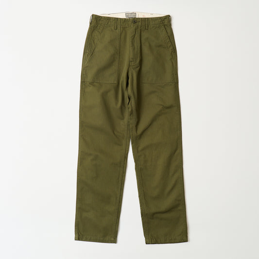EMPIRE & SONS FATIGUE PANT HERRINGBONE ONE WASH TAPERED WIDE FIT