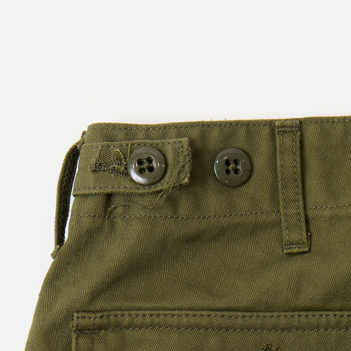 EMPIRE & SONS FATIGUE PANT HERRINGBONE ONE WASH TAPERED WIDE FIT