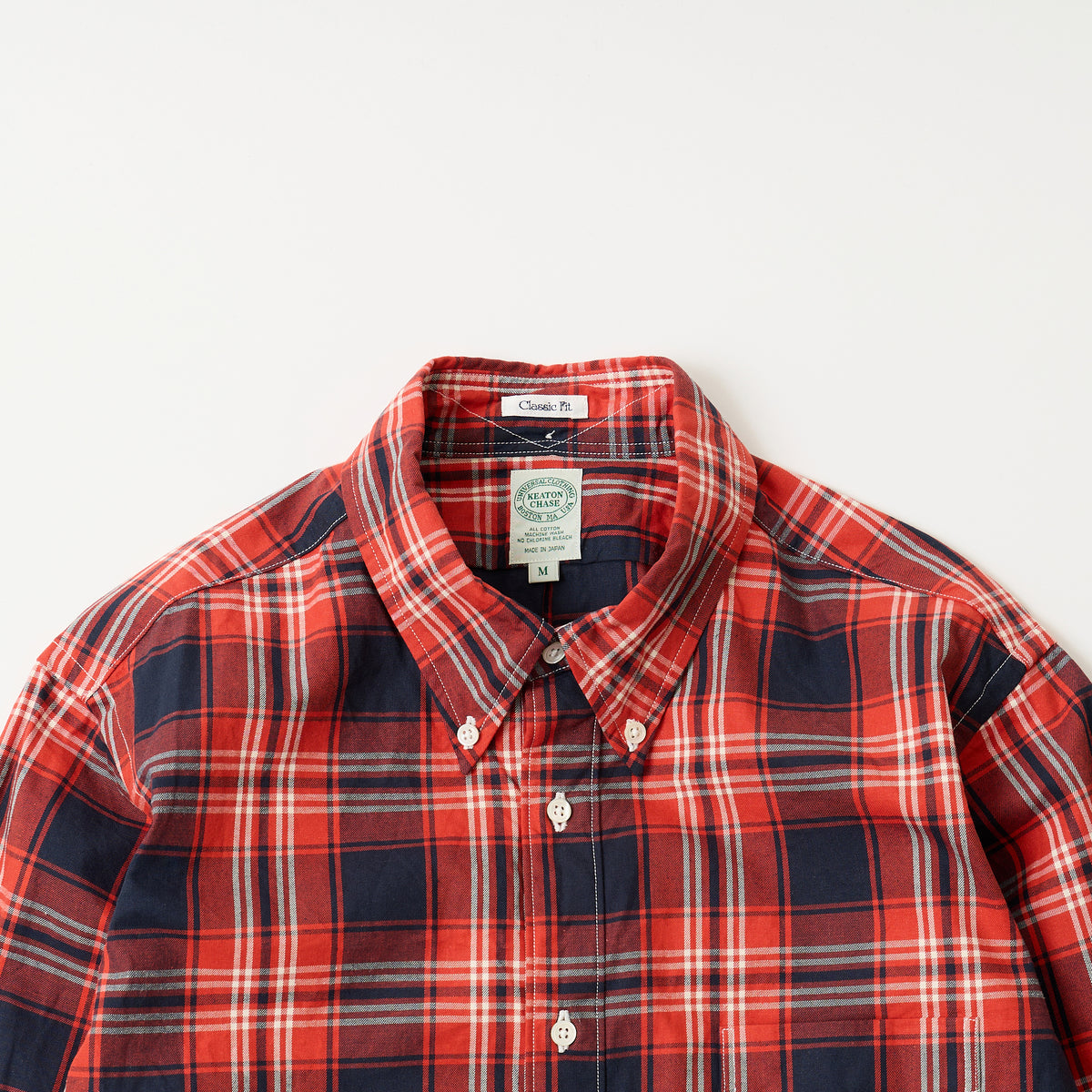 KEATON CHASE USA L/S CLASSIC FIT FULL OPEN BD SHIRT TWILL TARTAN CHECK - 2 COLORS