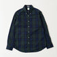 KEATON CHASE USA L/S CLASSIC FIT FULL OPEN BD SHIRT TWILL TARTAN CHECK - 2 COLORS