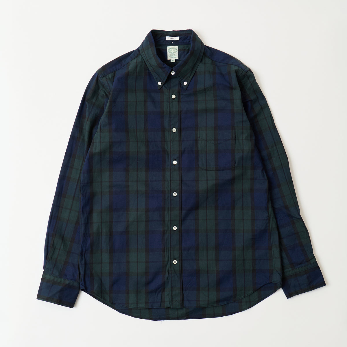 KEATON CHASE USA L/S CLASSIC FIT FULL OPEN BD SHIRT TWILL TARTAN CHECK - 2 COLORS
