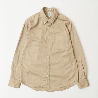 KEATON CHASE USA L/S CLASSIC FIT FULL OPEN BD SHIRT 20s COTTON DYED TWILL