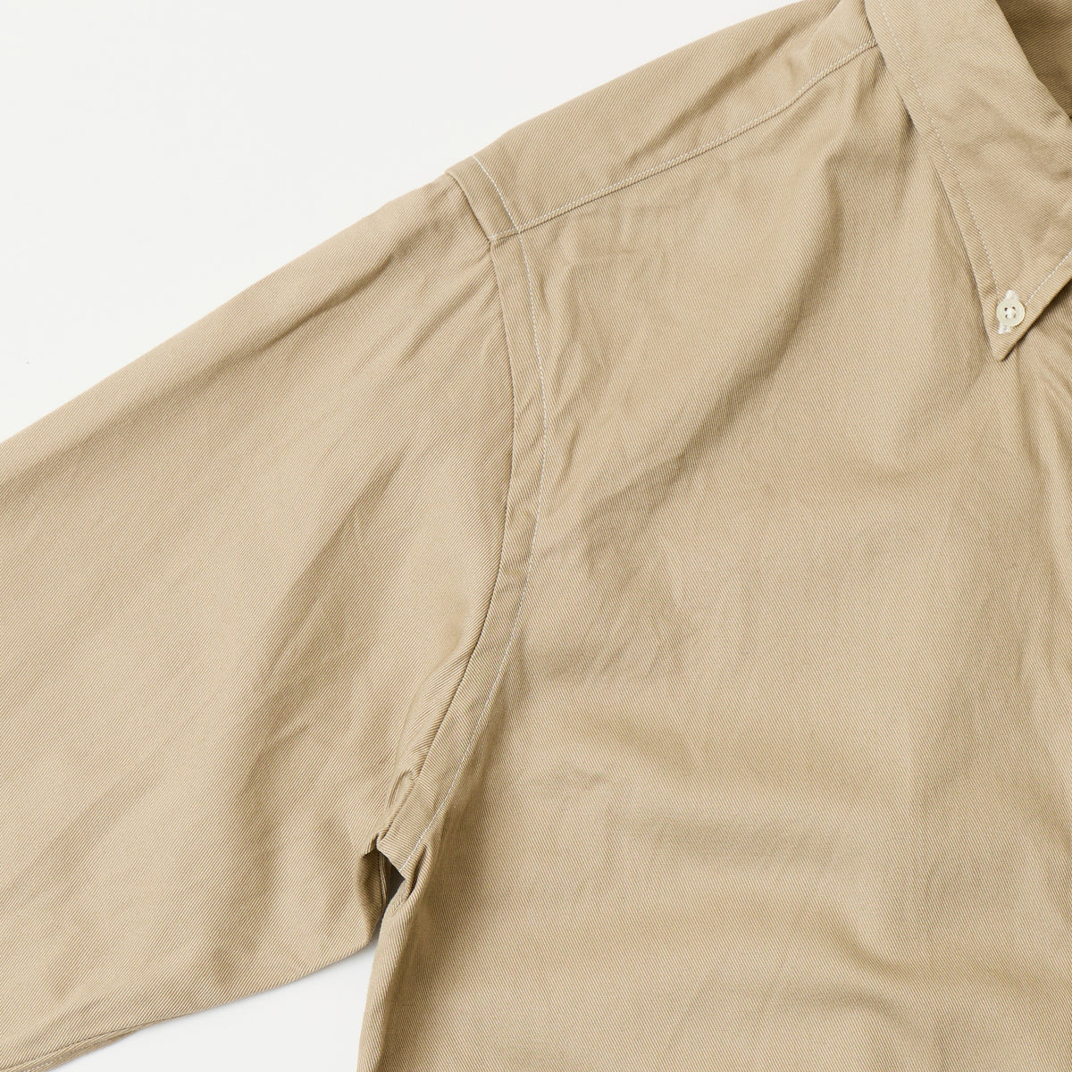 KEATON CHASE USA L/S CLASSIC FIT FULL OPEN BD SHIRT 20s COTTON DYED TWILL