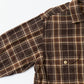 EMPIRE & SONS WORK SHIRT JACKET - COTTON TWILL CHECK - DK BROWN_NATURAL_YELLOW