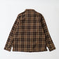 EMPIRE & SONS WORK SHIRT JACKET - COTTON TWILL CHECK - DK BROWN_NATURAL_YELLOW