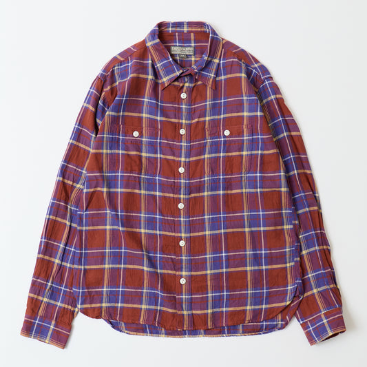 EMPIRE & SONS L/S WORK SHIRT LT WEIGHT ORGANIC TWILL CHECK - #2