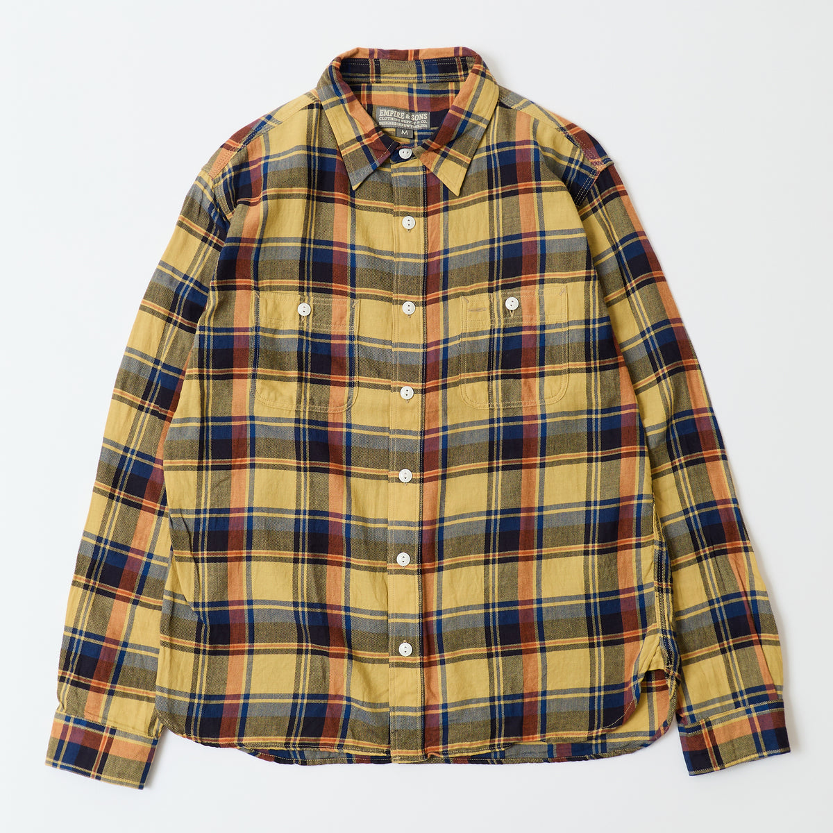 EMPIRE & SONS L/S WORK SHIRT LT WEIGHT ORGANIC TWILL CHECK - #3