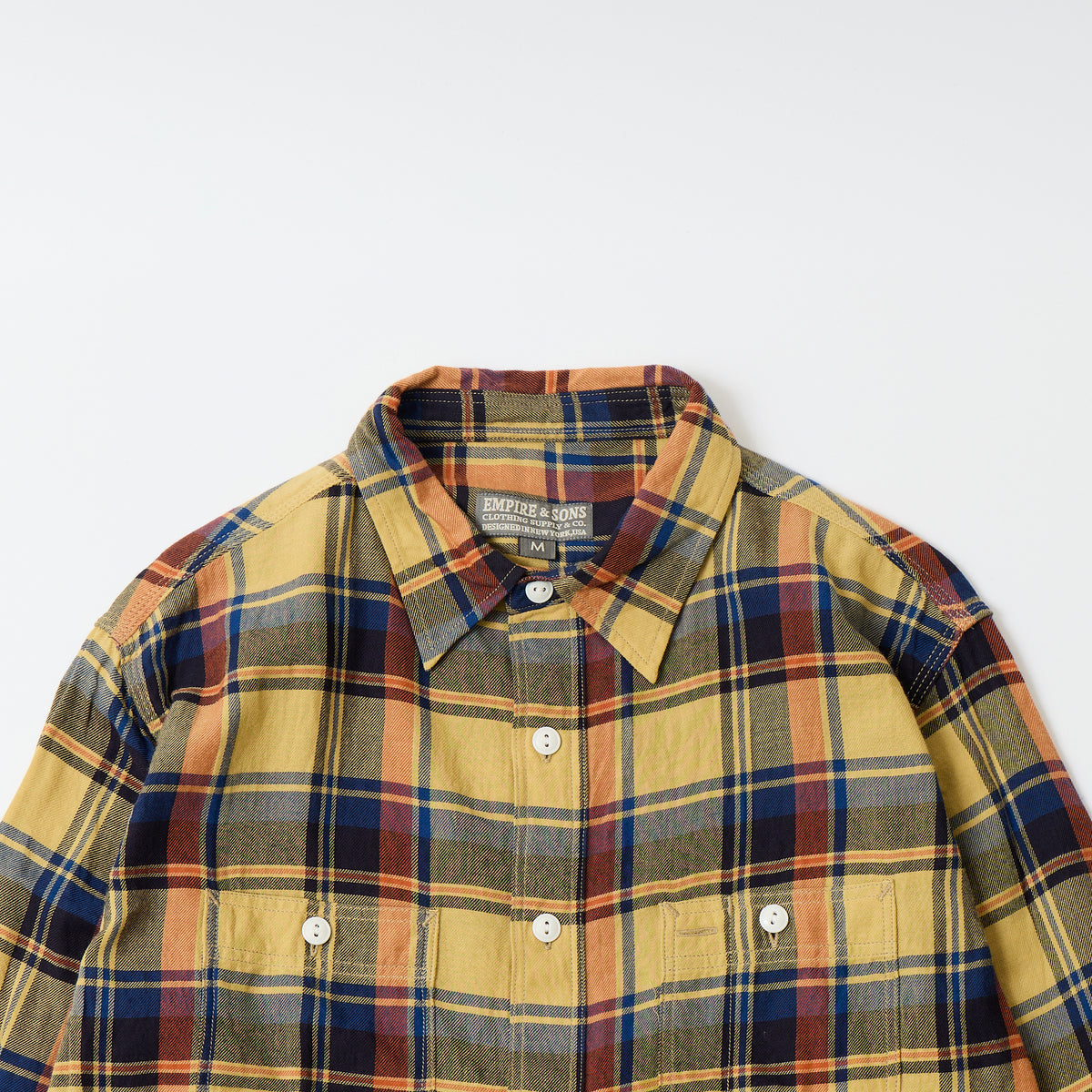 EMPIRE & SONS L/S WORK SHIRT LT WEIGHT ORGANIC TWILL CHECK - #3