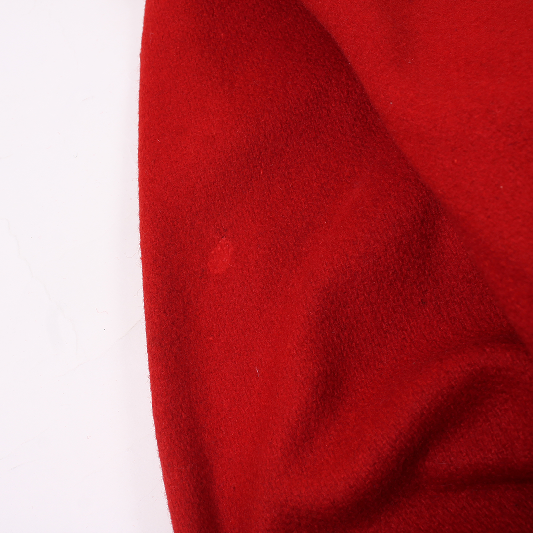 FELCO VINTAGE STADIUM JACKET - PLAIN RED & WHITE