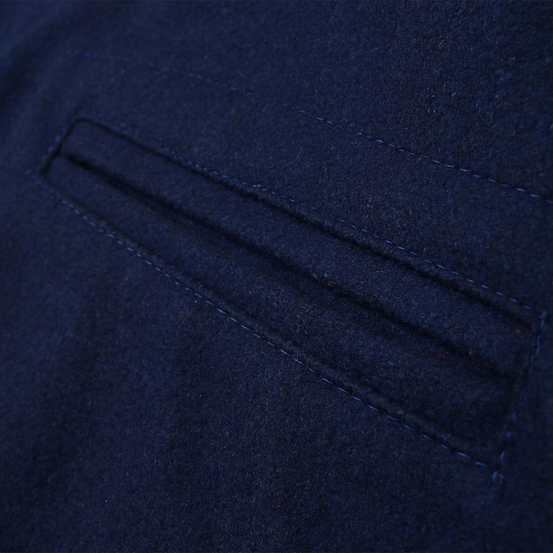 FELCO VINTAGE STADIUM JACKET - PLAIN BLUE&YELLOW