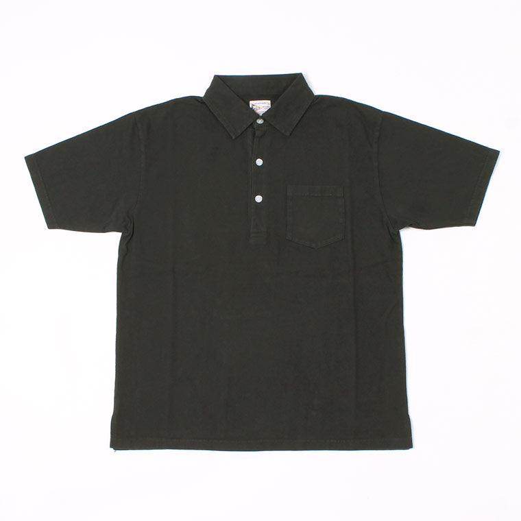 FELCO S/S POLO SHIRT W/3CAT EYE BUTTON 7oz 18SINGLE JERSEY