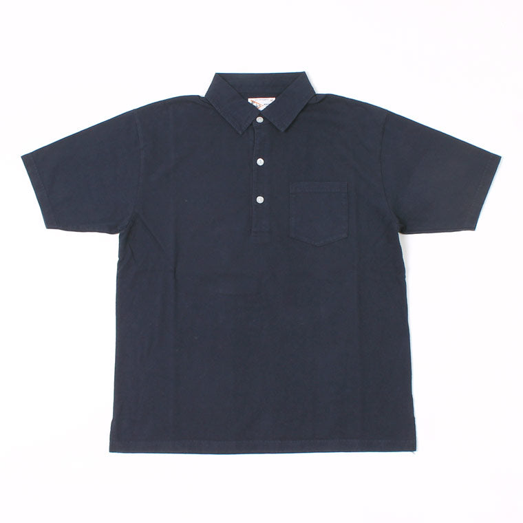 FELCO S/S POLO SHIRT W/3CAT EYE BUTTON 7oz 18SINGLE JERSEY