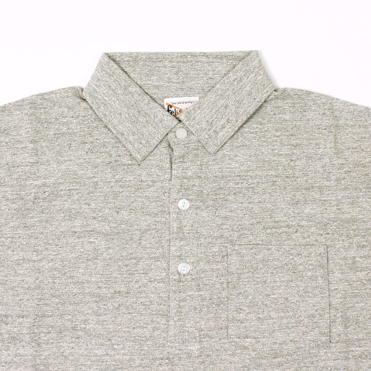 FELCO S/S POLO SHIRT W/3CAT EYE BUTTON 7oz 18SINGLE JERSEY