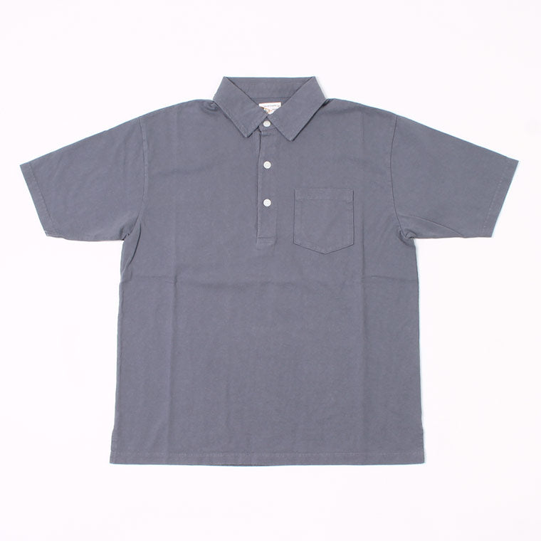 FELCO S/S POLO SHIRT W/3CAT EYE BUTTON 7oz 18SINGLE JERSEY