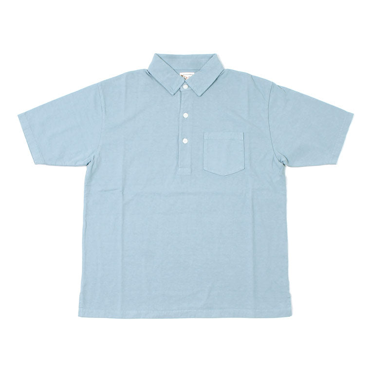 FELCO S/S POLO SHIRT W/3CAT EYE BUTTON 7oz 18SINGLE JERSEY