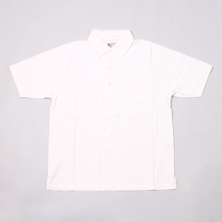 FELCO S/S POLO SHIRT W/3CAT EYE BUTTON 7oz 18SINGLE JERSEY