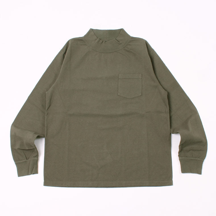 FELCO L/S MOCK NECK POCKET T 7oz 18 SINGLE JERSEY