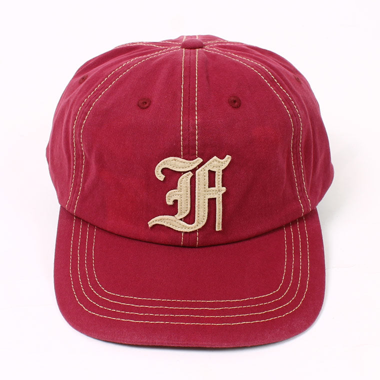 FELCO NEW SHAPE STONE WASHED TWILL BB CAP W/OLD FONT "F" FELT WAPPEN