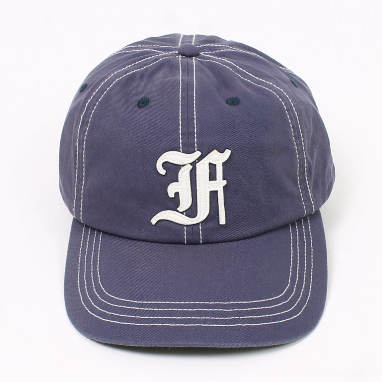 FELCO NEW SHAPE STONE WASHED TWILL BB CAP W/OLD FONT "F" FELT WAPPEN