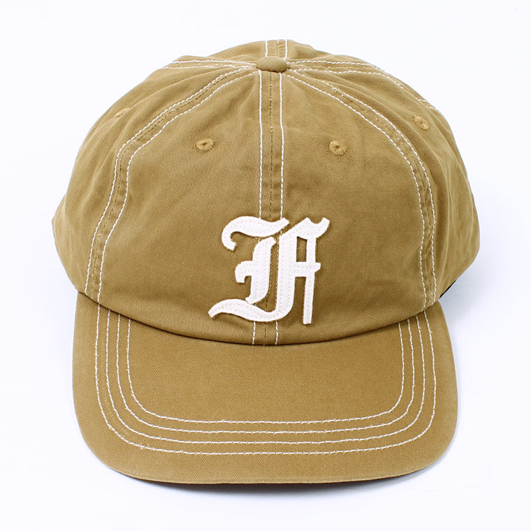 FELCO NEW SHAPE STONE WASHED TWILL BB CAP W/OLD FONT "F" FELT WAPPEN