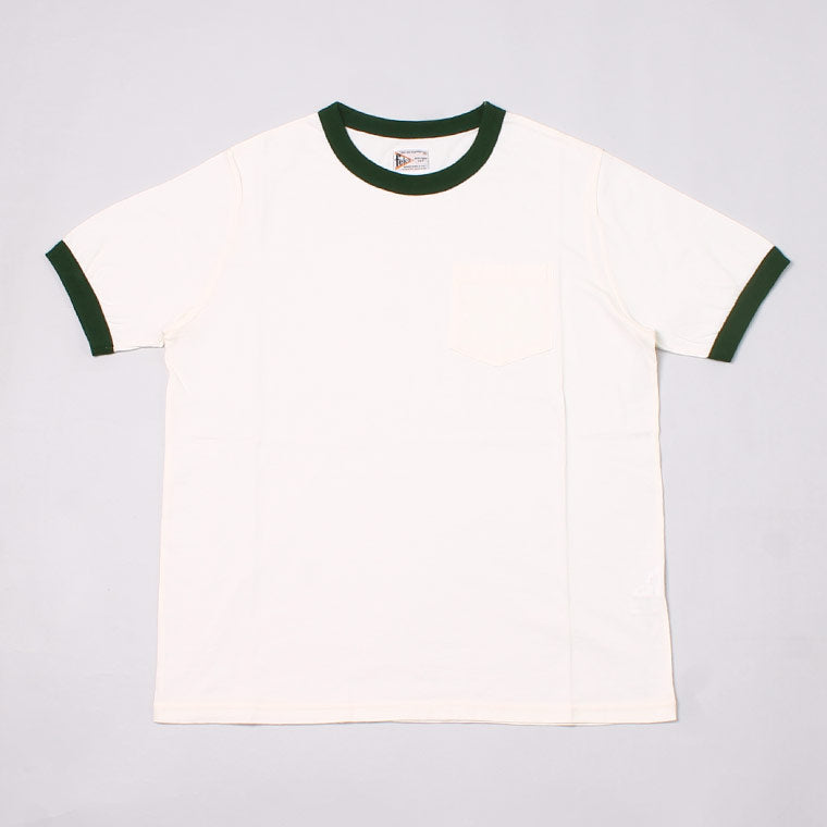 FELCO S/S RINGER CREW POCKET TEE ORGANIC COTTON 30/1 JERSEY