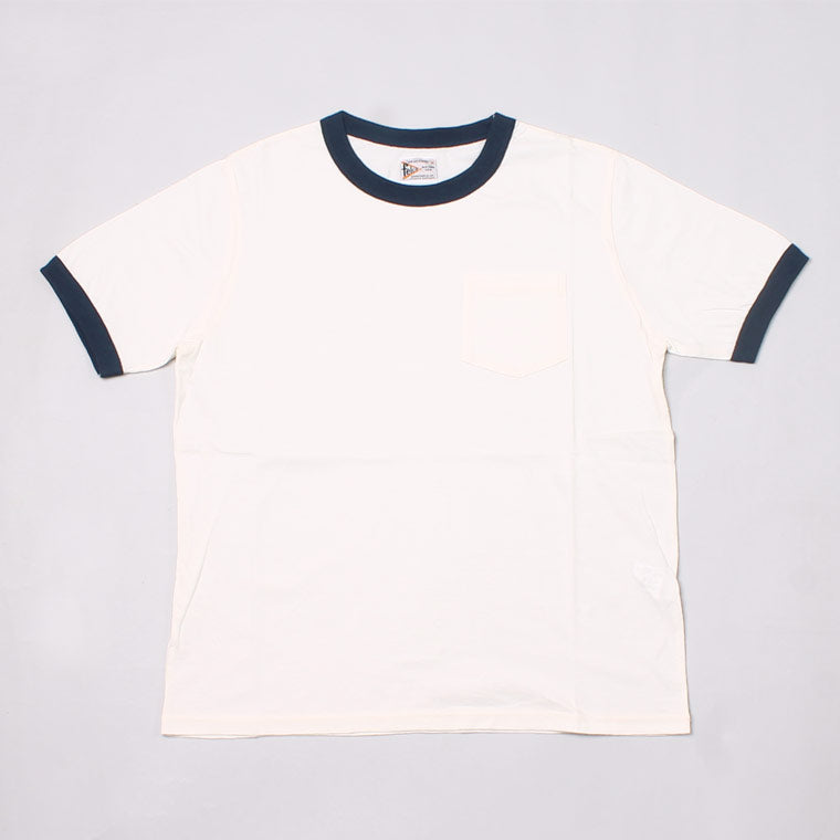 FELCO (フェルコ)  S/S RINGER CREW POCKET TEE ORGANIC COTTON 30/1 JERSEY