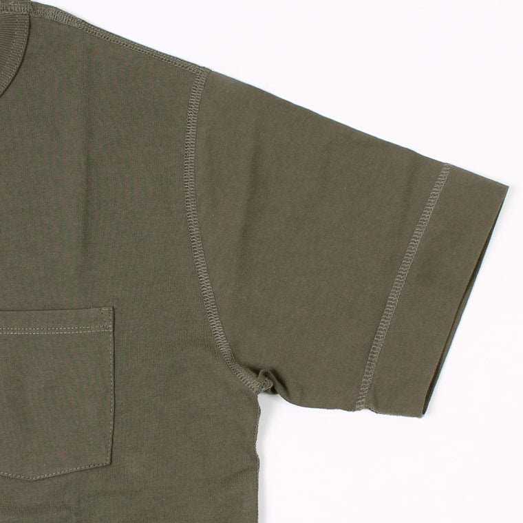 FELCO×HEALTHKNIT S/S CREW NECK POCKET T SHIRT U.S.COTTON OPEN END JERSEY - 5 COLORS