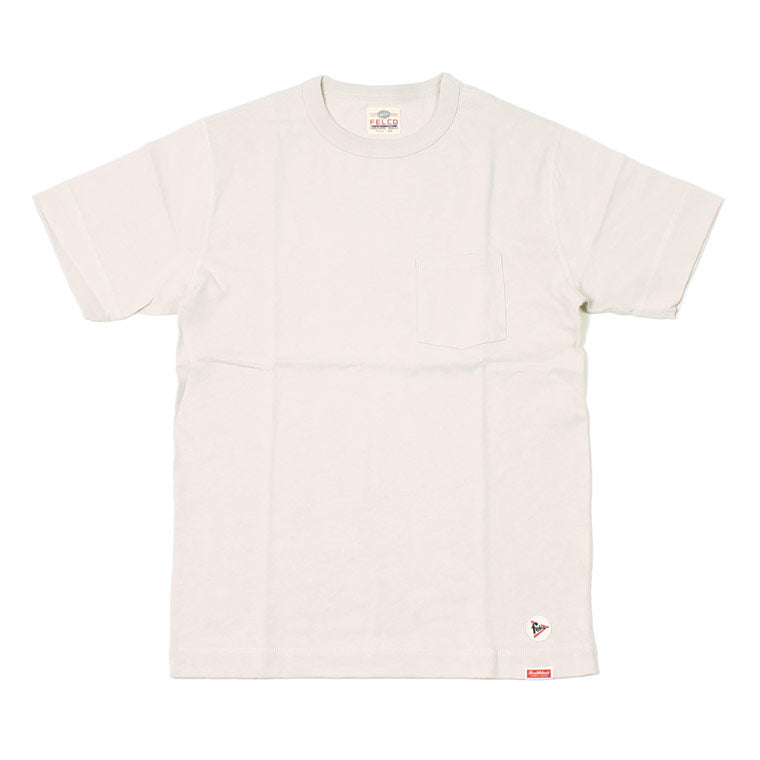 FELCO×HEALTHKNIT S/S CREW NECK POCKET T SHIRT U.S.COTTON OPEN END JERSEY - 5 COLORS