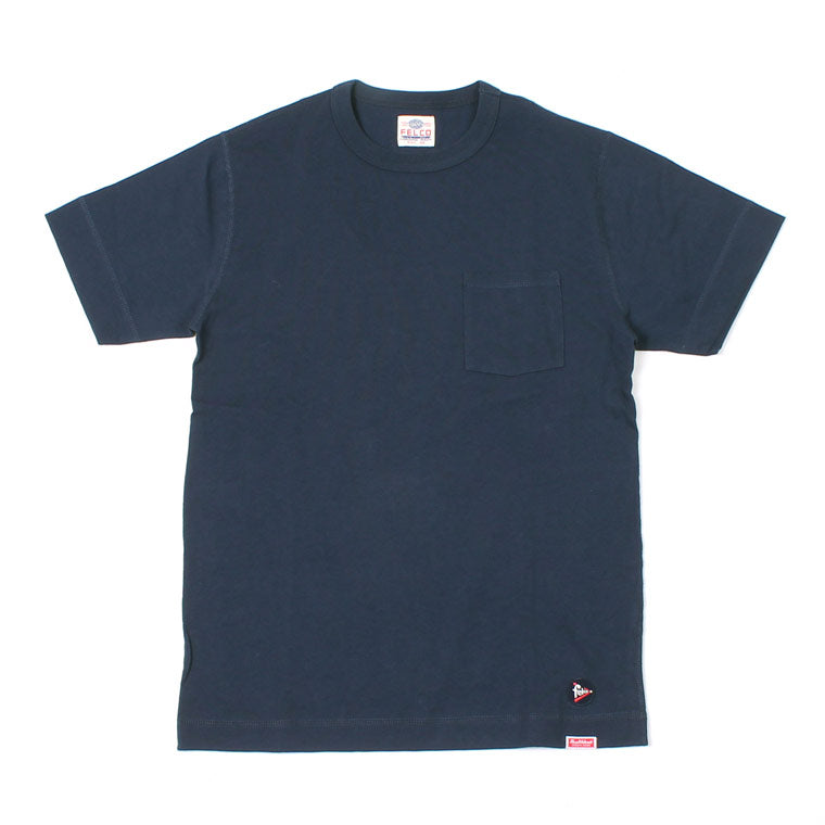 FELCO×HEALTHKNIT S/S CREW NECK POCKET T SHIRT U.S.COTTON OPEN END JERSEY - 5 COLORS