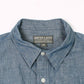 EMPIRE & SONS (エンパイア アンド サンズ)  L/S WORK SHIRT 5oz ORGANIC SELVAGE CHAMBRAY ONE WASH - BLUE