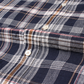 KEATON CHASE USA L/S CLASSIC FIT FULLOPEN BD SHIRT COTTON MADRAS CHECK - 13. NAVY_WHITE_RED_ORANGE