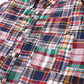 KEATON CHASE USA L/S CLASSIC FIT FULL OPEN BD SHIRT COTTON PATCHWORK MADRAS CHECK - #9